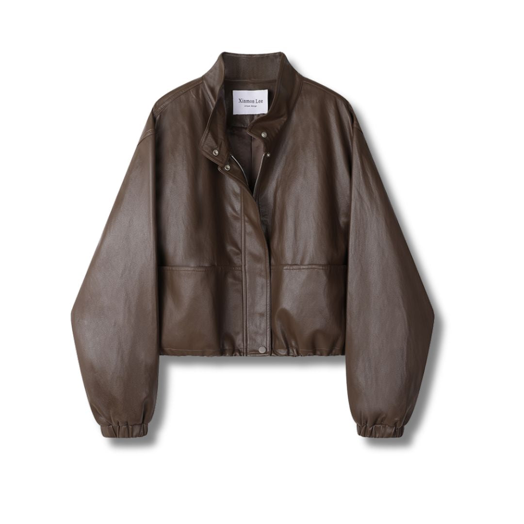 Kunstlederjacke Damen – Übergangsjacke für Frühling & Herbst