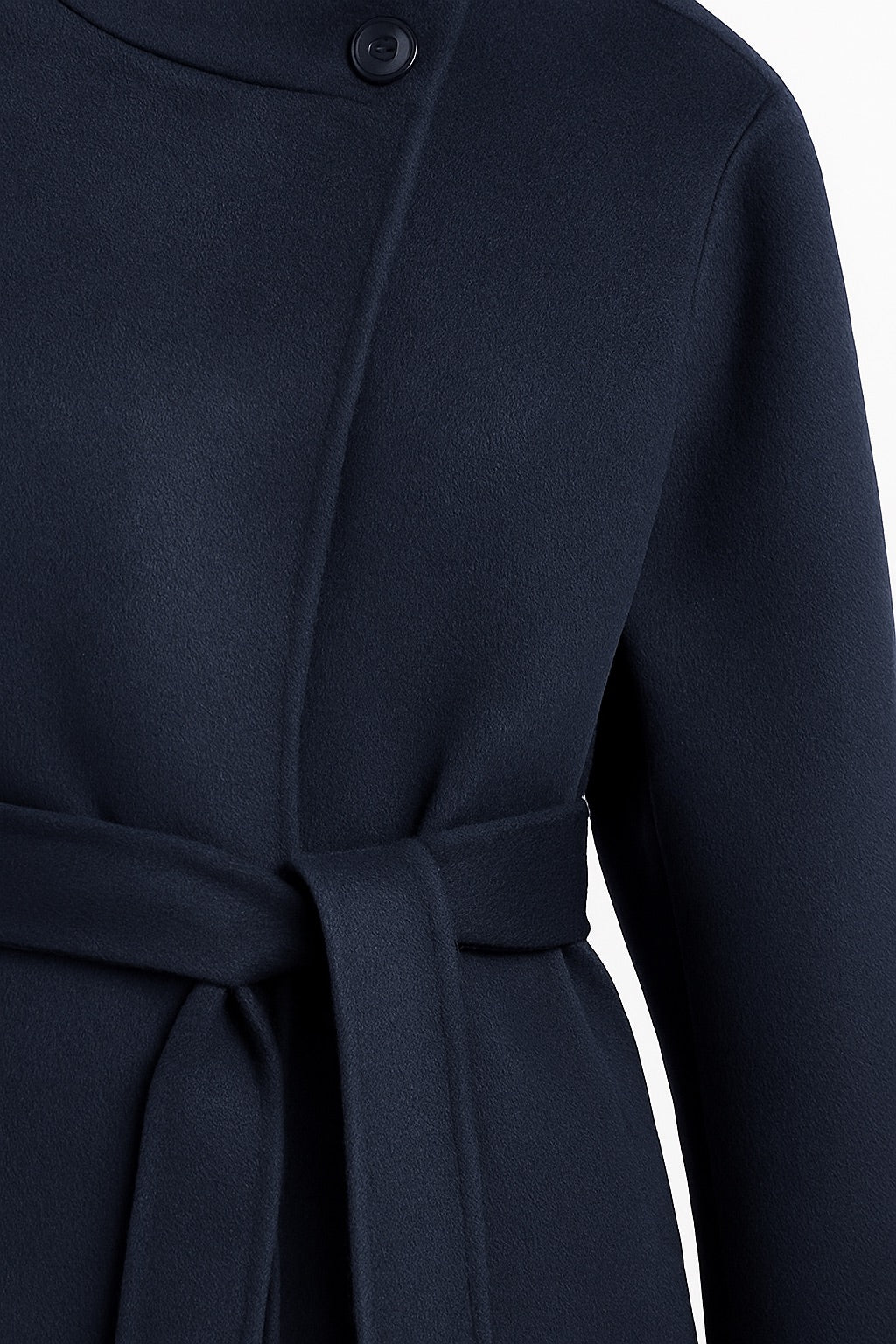 Elara Marine – Wickelmantel mit hohem Kragen
