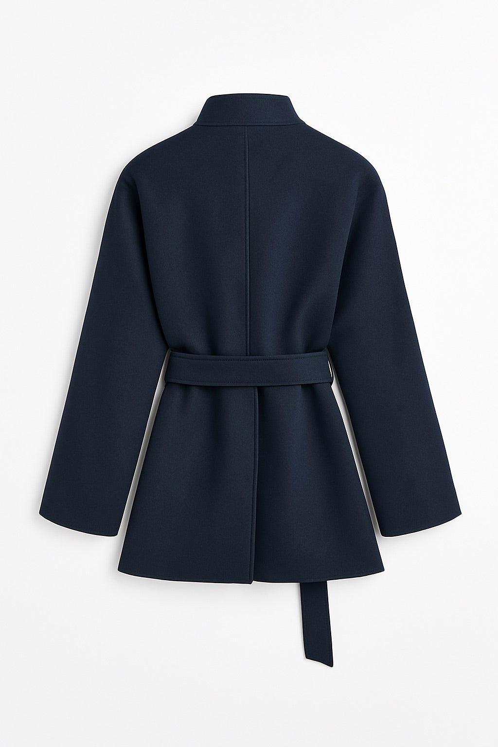 Elara Marine – Wickelmantel mit hohem Kragen