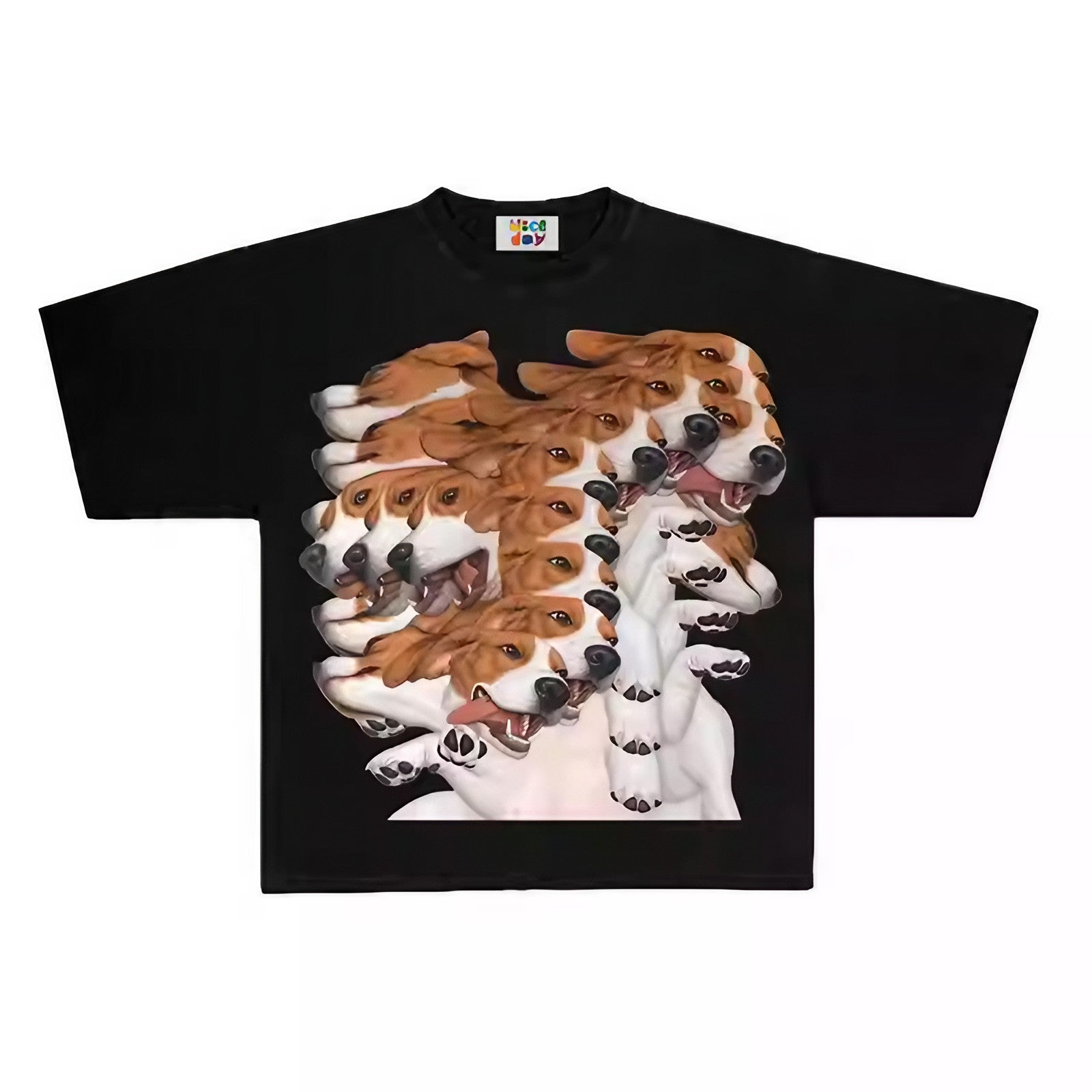 T Shirt Unisex Dog goes crazy