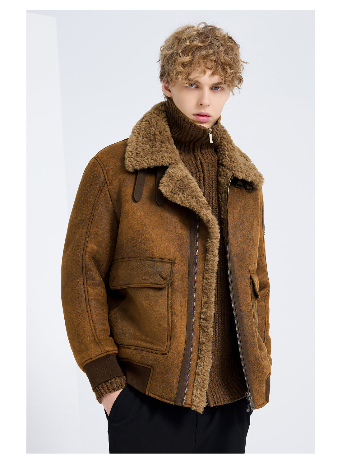 Shearling Jacke Davos Imitat