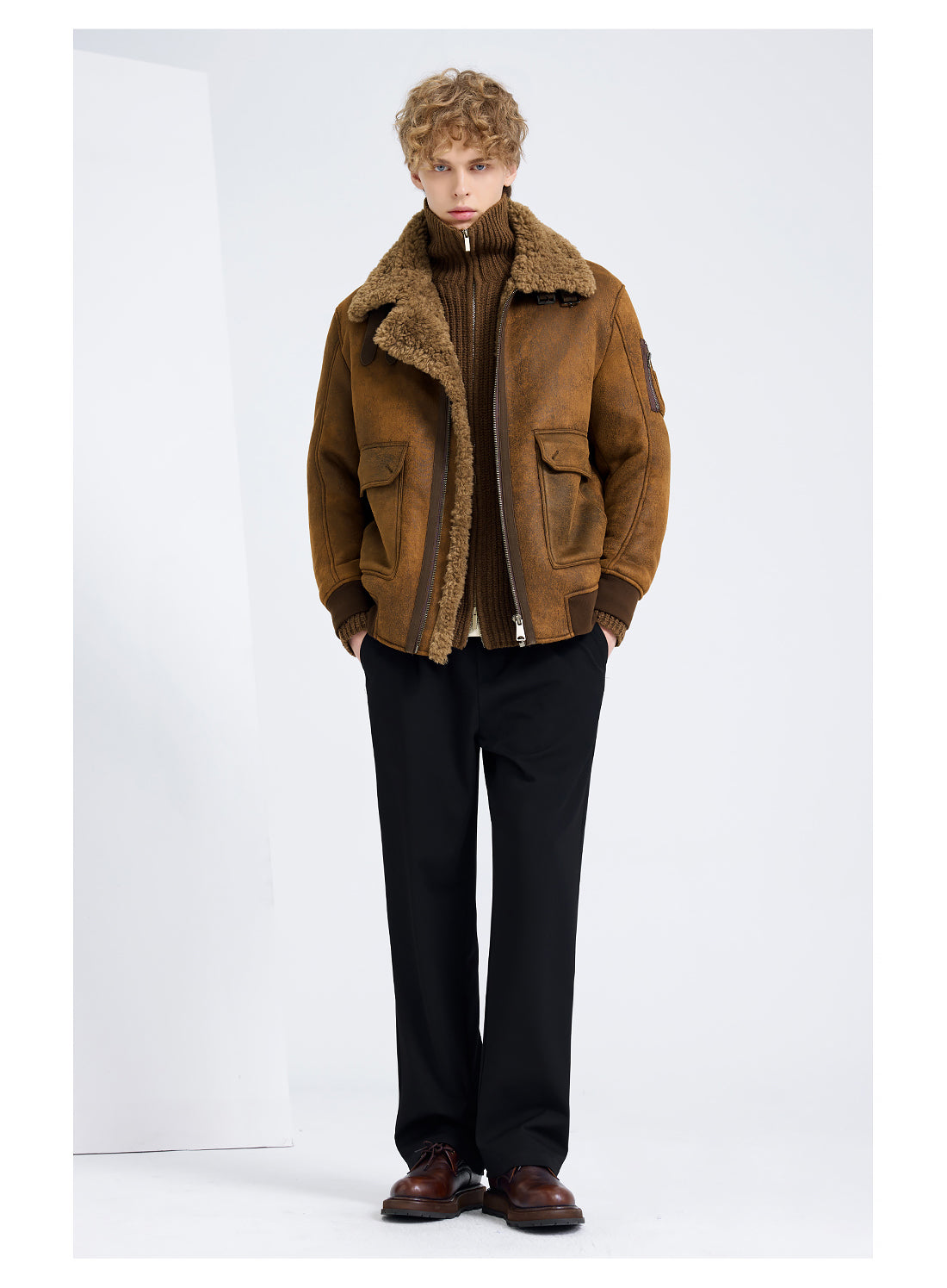 Shearling Jacke Davos Imitat