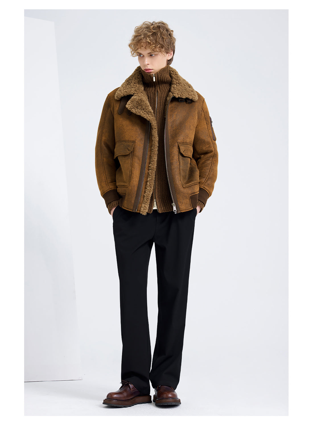 Shearling Jacke Davos Imitat