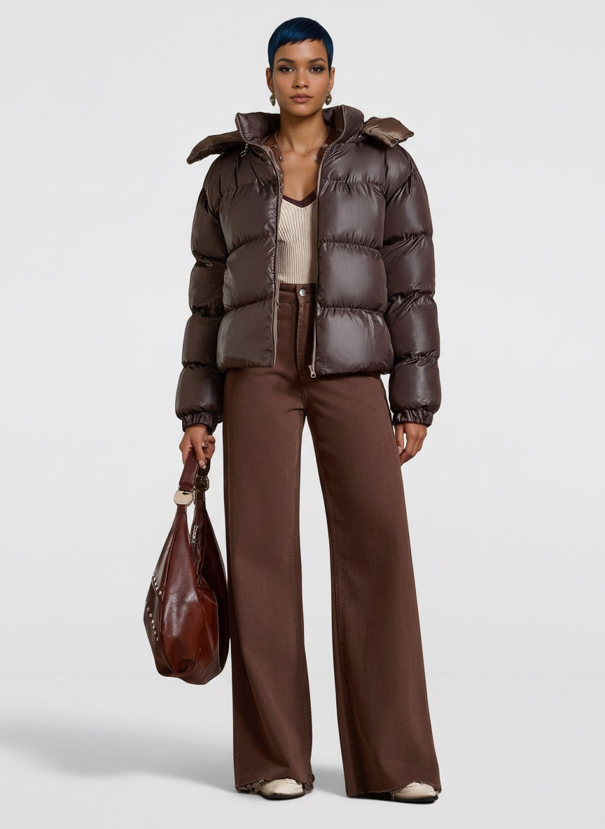 Damen Kurz-Steppjacke  – Warm, Kompakt  Alltagstauglich