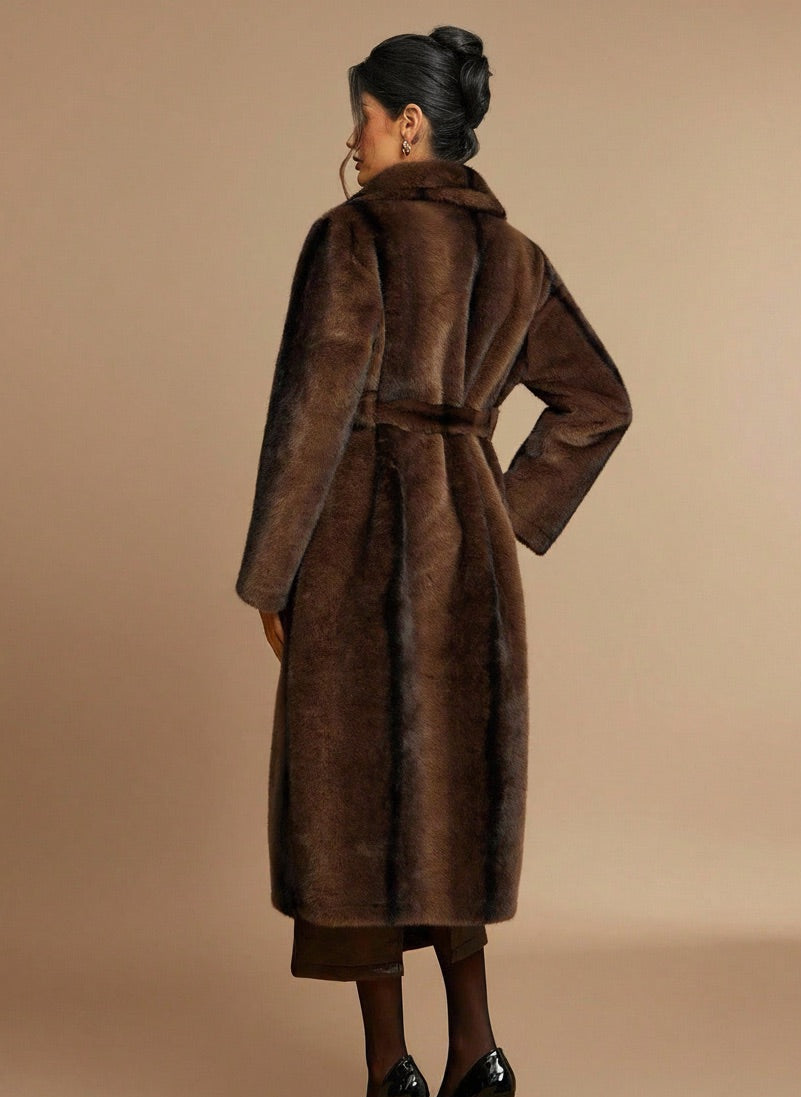 Langer Kunstfellmantel - MO : CLTH